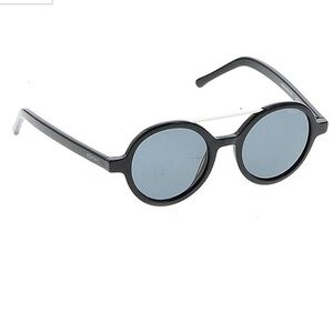 KOMONO Sunglasses NEW Round Vivien Glossy Black